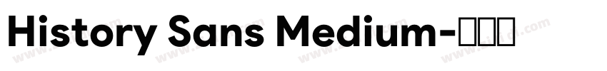 History Sans Medium字体转换